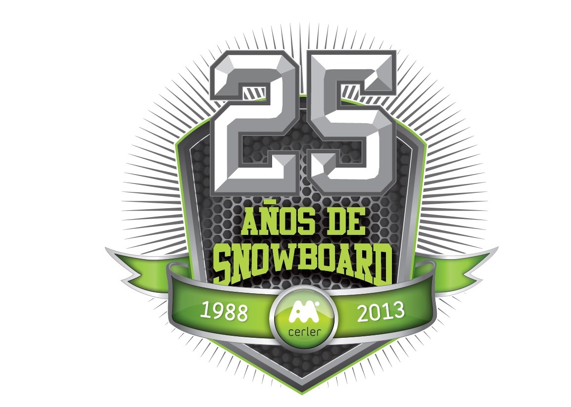 logo aniversario snowboard cerler