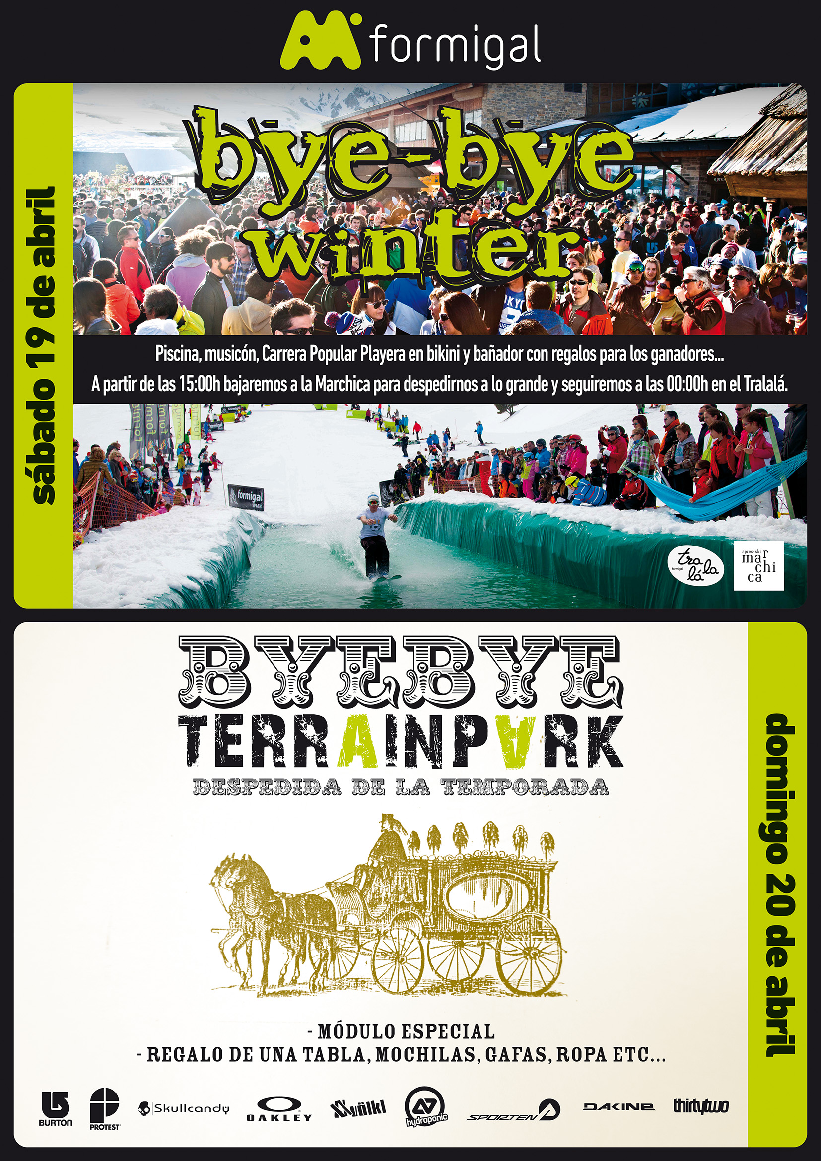 cartel de la fiesta fin de temporada de Formigal