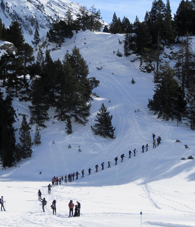 Raquetas en Llanos del Hospital