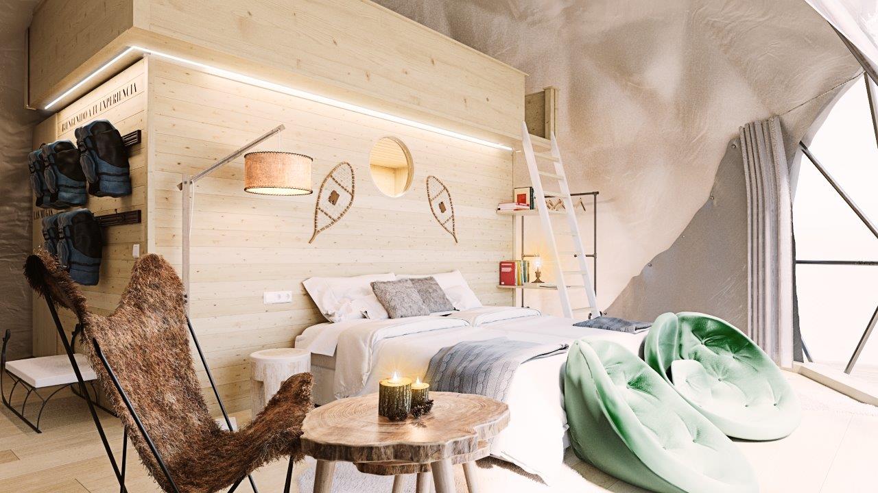 Recreación interior de una de Las Mugas de Formigal-Panticosa